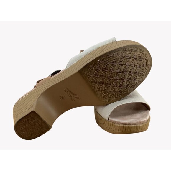 UGG JUDI CHESTNUT SUEDE / WOOL 2.75" CLOG PLATFORM HEELS SIZE US 6 WOMEN - Picture 6 of 8